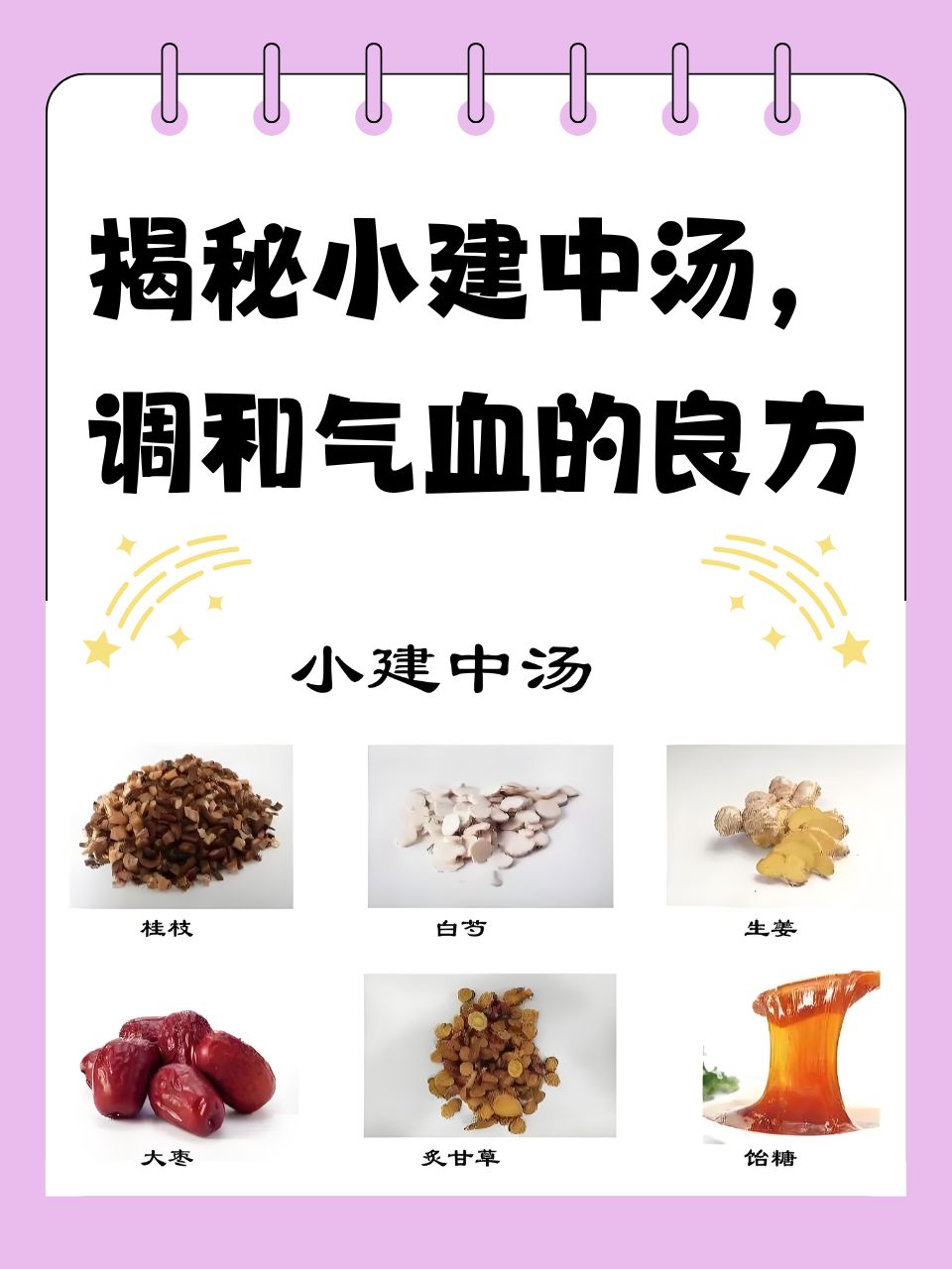 Revealing the secret of Xiaojianzhong Decoction, a good recipe for harmonizing Qi and blood